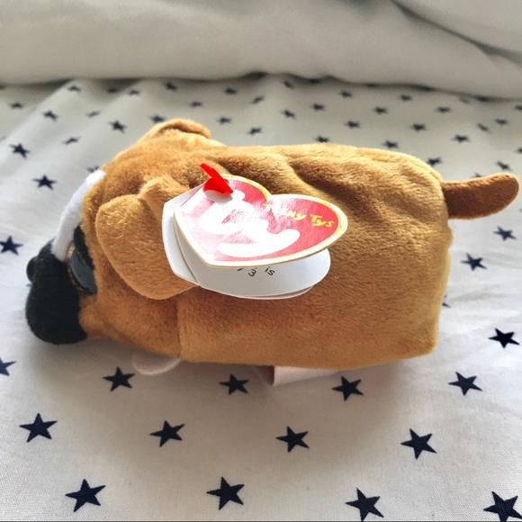 ♦️(SOLD)♦️Teeny Tys Diggs the Boxer Mini Plush NWT - Picture 3 of 5